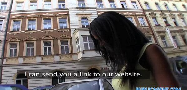  PublicAgent HD Black sexy girl fucks in her grand parents flat